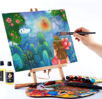 Transon - Juego de 12 pinceles de pintura para acuarela acrílica y pintura Tempera - Arteztik

