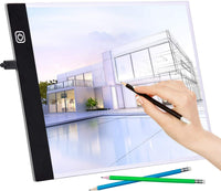 Udefineit USB Powered A4 Escala LED ajustable Light Pad, Ultra-delgada Dimmable Brillo LED Tracing Light Box para Artistas Animación Sketching - Arteztik
