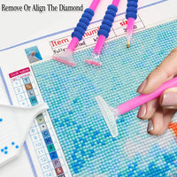 Inifus - Juego de 50 accesorios de pintura con diamantes 5D para bricolaje, con bandeja de plástico y pegamento, se aplica a taladros completos y pintura con diamantes 5D - Arteztik

