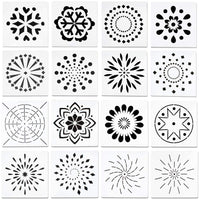 WANDIC Mandala Kit de puntos, 35 piezas Mandala Roca Dotting Herramientas Arte Pintura Herramientas Set con Mandala Plantillas, Herramientas de punteado, varillas acrílicas, paleta de pintura para cerámica Rock Pintura - Arteztik

