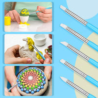 VIBIRIT 49pcs Mandala Dotting Tools, completo Mandala Dotting Herramientas Set con Mandala Plantilla/Dotting Tools/Brushes/Bandeja de pintura/Mini caballete para arcilla Pottery Craft, Pintura Rocas, Coloración, Arte Dibujo - Arteztik
