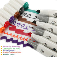 Set de lapiceras de 40 colores duales con portafolios de plástico de Artify Premium Art Maker - Arteztik
