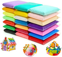 Arcilla seca al aire de 24 colores arcilla mágica para niños ultra ligero modelado arcilla artista estudio plastilina juguete seguro y no tóxico modelado arcilla - Arteztik
