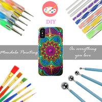 Mandala Dotting Tools – Juego de 33 herramientas de punteado con plantillas de punteado de mandala, plantillas, cepillos y bandeja de pintura – Herramientas de punteado para pintar mandalas rocas dibujo dibujo arte suministros - Arteztik
