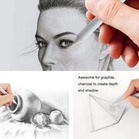 Juego de 21 piezas de tocones y tortillas de mezcla con boceto de papel de lija, sacapuntas y herramienta de extensión de lápiz, borrador amasado para dibujo de estudiante por VENCINK - Arteztik
