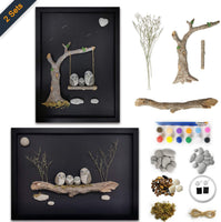Kit de arte de pared enmarcado del castillo de Bingo - Arteztik
