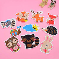 39Pcs 5D Diamond Painting Stickers Kits for Kids, Creatiee DIY Art Craft Animal & Sea World Painting with Diamonds, Paint by Numbers Diamonds for Children Adult Beginners - Funny & Colorful - Arteztik
