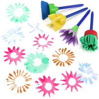 34 Pack Painting Tool Kits - Paint Supplies Include No Spill Paint Cups, Muti Sizes Paint Brushes, 3 Colors Paint Tray, for Kids Gifts School Prizes Art Party. - Arteztik
