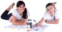 Juego de rotuladores acrílicos con 16 rotuladores acrílicos vibrantes, punta extrafina, no tóxico, tinta opaca - Arteztik
