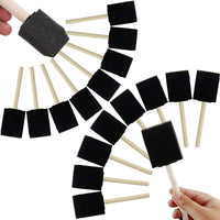 56 Pack Foam Brush,Sponge Wood Handle Paint Brush,Foam Paint Brushes,2 inch Foam Brush Painting Set for Acrylics,Stains,Varnishes,Crafts,Art - Arteztik
