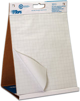 Tops 79250 - Caballete con caballete de mesa, 30 hojas autoadhesivas, color blanco, 22.0 x 23.0 in - Arteztik
