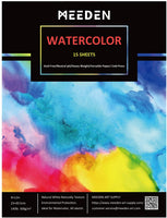 MEEDEN - Juego de pintura para acuarelas de 37 piezas, 24 x 0.4 fl oz, pinceles para acuarela, almohadilla para acuarela, paleta de acuarelas y esponja de arte, regalo perfecto para principiantes, estudiantes y niños - Arteztik
