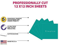 Vinilo permanente de 12.0 in x 12.0 in, 5 paquetes de vinilo brillante para interior y exterior, con reverso adhesivo en acabado brillante para silueta y crricut para hacer monogramas pegatinas y letras. - Arteztik
