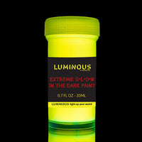 individuall Luminous Extreme Glow in The Dark Paint – Juego de 8 pinturas de neón autoluminosas – Pintura fosforescente de alta pigmentación de larga duración – Pintura de neón brillante - Arteztik
