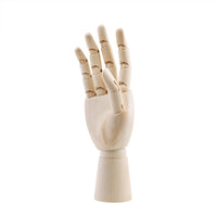 Figura articulada de madera de 2.8 in para dibujar y dibujar con la mano, izquierda mano - Arteztik
