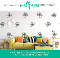 Plantillas con diseño de I Like That Lamp Nordic Themed Stencils – Easy DIY decoración de pared para hacer plantillas de letreros, Nórdico Grande, 3 paquete de - Arteztik

