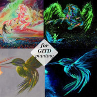 12 colores que brillan en la oscuridad, polvos luminosos para pintura, limo, uñas, resina o manualidades de bricolaje (0.7 oz/20 g cada uno) - Arteztik
