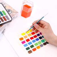 Bianyo - Juego de 30 acuarelas de acuarela, 8 acuarelas, 1 acuarela, paleta de pinceles para pintura de artistas, colorear - Arteztik
