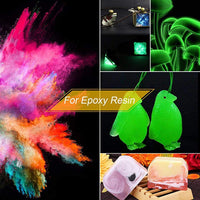 Glow in The Dark Pigment Powder,12 Colors Resin Dye Luminous Powder for Epoxy Resin,Acrylic Paint,Slime,Nails,Halloween Party, Fine Art & DIY Crafts,Non-Toxic,Skin Safe, Long Lasting(0.35oz/Each) - Arteztik

