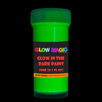 Juego de pintura acrílica que brilla en la oscuridad, pintura fluorescente fosforescente de neón para Halloween - Arteztik
