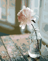 Kit de pintura Colorwork al óleo, 16 pulgadas de ancho x 20 pulgadas de largo, pintura para dibujar con pinceles, pigmento acrílico, flor en ventana - Arteztik
