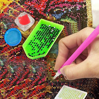 AAWWMI 36 piezas de herramientas de pintura y accesorios para bricolaje, incluyendo bolígrafos de punta, caja de bordado de diamantes, barro de perforación, pinzas para decoración de manualidades - Arteztik
