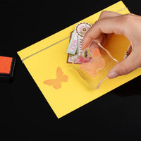 Whaline - Juego de 4 bloques de sellos con rejilla y agarre, acrílico transparente para estampado, herramientas esenciales para álbumes de recortes, manualidades - Arteztik
