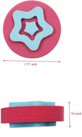 Royee - 6 esponjas de pintura de goma EVA con forma de estrella, corazón, flor, copo de nieve, para dibujar, herramientas de dibujo, accesorios de aprendizaje temprano para niños y niñas - Arteztik
