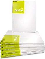 Value Pack Stretched Canvas for Painting, 12 x 12, 7 Pack | Bulk Value Pack Plain White Square Canvas Boards | Triple Acrylic Gesso Primed | Art Supplies for Acrylics, Oil Painting - Arteztik
