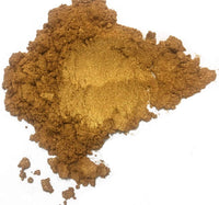 Polvo de mica de oro de 100 gramos, no tóxico. Oro brillante perla pigmento. Oro olímpico. Efecto dorado intenso, profundo y brillante. Grado cosmético. - Arteztik
