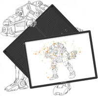 GAOMON GA3 A3 - Tabla de luz LED de seguimiento y alfombrilla de corte, diseño 2 en 1 para pintura de diamante, arte artesanía, dibujo, bocetos, transferencia de tatuajes (doble uso) - Arteztik
