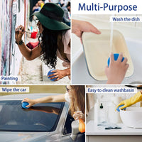 ATROPOS 8 Pieces Paint Sponges, Double Layer Circular Painting Sponge Applicator, Reusable and Washable, Perfect for Tire Detailing,Painting, Craft, Kitchen Cleaning - Arteztik
