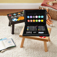 Kidsco Deluxe Art Set - 101 piezas Kit de arte surtido suministros para artistas, pintores, acuarela, dibujo, dibujo, dibujo, colorear, manualidades, maestros, aficionados, profesionales y principiantes - by - Arteztik
