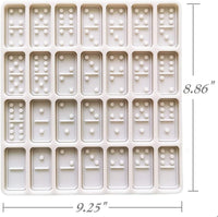 Domino Molde de silicona epoxi para fundición de resina DIY Craft 0.39 pulgadas, 28 cavidades molde de caramelo personalizado para jabones caseros, gelatina, colgante, cera de abejas, pasteles, chocolate - Arteztik
