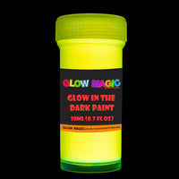 Juego de pintura acrílica que brilla en la oscuridad, pintura fluorescente fosforescente de neón para Halloween - Arteztik
