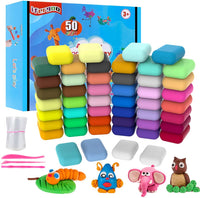 Arcilla de modelado ifergoo, 24 colores de arcilla seca al aire, arcilla mágica con herramientas y munuales, juego de juguetes para niños y niñas - Arteztik
