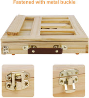 Caballete de escritorio de madera con cajón de almacenamiento para artistas, mesa ajustable, caballete de dibujo, soporte para libros de dibujo, suministros de pintura artística portátil - Arteztik
