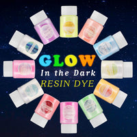 12 colores que brillan en la oscuridad, polvos luminosos para pintura, limo, uñas, resina o manualidades de bricolaje (0.7 oz/20 g cada uno) - Arteztik

