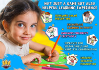 Juego de plantillas de dibujo, 50 piezas, kit de manualidades para niños, mejores actividades de viaje para niños pequeños, juguete divertido y educativo para niños de más de 3 años, ideal para niñas y niños, perfecto como regalo de cumpleaños - Arteztik
