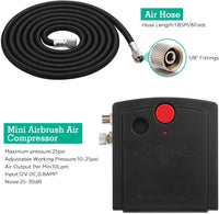 Airbrush AGPTEK Mini aerógrafo con compresor de aire, kit de aerógrafo portátil de doble acción para decoración de tartas, herramientas de manualidades, maquillaje, pintura y manicura - Arteztik
