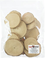 Mini discos de madera de tamaño variado, color natural, para artesanías y manualidades, para decorar hogares y eventos (1.96-3.14 pulgadas, 20 unidades) - Arteztik
