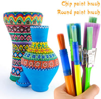 btnow Colorful Artista Pinceles Pincel 30 piezas, Kids, varios tamaños de pintura para acuarela, aceite, acrílico y Tempra – Pinturas y más - Arteztik
