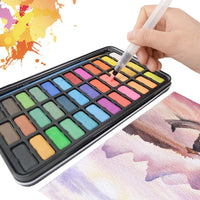 Tavolozza - Juego de pinturas para acuarela (50 unidades, 36 acuarelas surtidas para artistas, estudiantes y principiantes) - Arteztik
