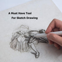 Juego de 33 mezclas de tocones y tortilliones, con boceto, lija, sacapuntas de lápiz, herramienta de extensión, dibujo, borrador amasado, esponja de dibujo para estudiante - Arteztik
