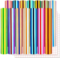 Lya Vinilo Holográfico Permanente Ópalo Artesanía Vinilo 12.0 x 12.0 in 7 hojas/Pack con 2 Papel de Transferencia para Decoración del Hogar, Logo, Letras, Banners, Exterior del Coche, Espejos de Vidrio, Scrapbooking, Plotters Carteles - Arteztik
