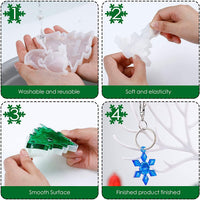 Juego de 9 moldes de resina de silicona con temática navideña, moldes de resina epoxi con forma de campana, para decoración de Navidad y manualidades - Arteztik
