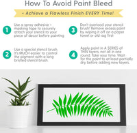 Juego de plantillas de hojas – Paquete de 3 plantillas de pared de hojas únicas para pintar – Utiliza este kit de plantillas de hojas para actualizar la decoración de tu hogar - Arteztik
