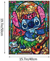 Números de pintura para adultos y niños, pintura acrílica por números, kit de pintura de puntadas de lilo, decoración para la pared del hogar, salón, dormitorio, lilo y puntadas - Arteztik
