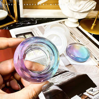 Molde de resina de tarro pequeño con tapa de silicona epoxi molde de fundición para botella pequeña DIY Mini joyería contenedor caja de almacenamiento - Arteztik
