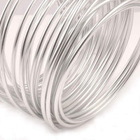 NEPAK - Alambre de aluminio plateado de 0.118 in, suave y flexible, para hacer muñecas, esqueleto, manualidades, color plateado - Arteztik
